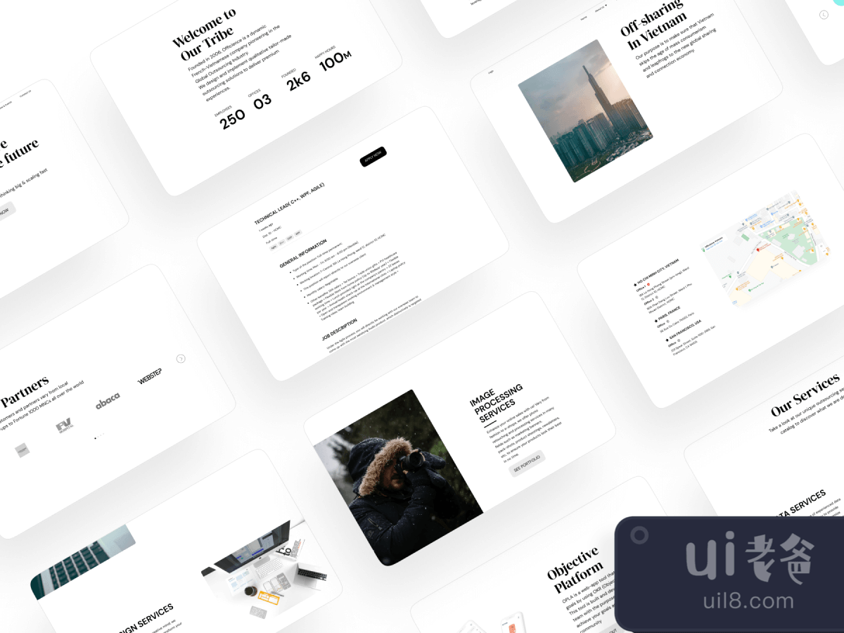 Corporate Template UI Kit for Figma and Adobe XD No 1