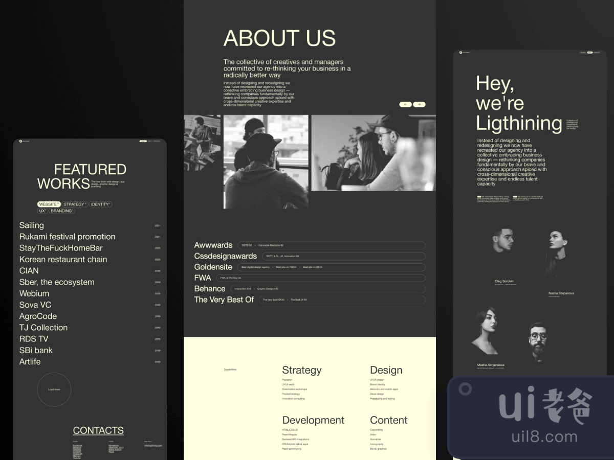 Creative Digital Production Template for Figma and Adobe XD No 1