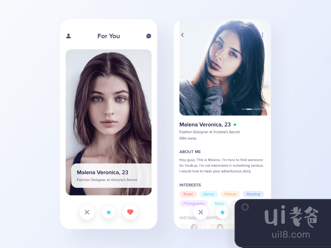Dating App for Figma and Adobe XD No 1