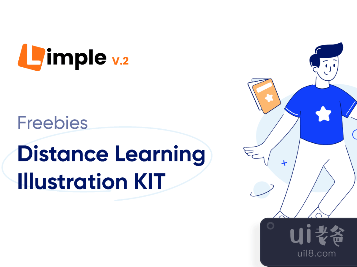 Distance Learning Illustrations for Figma and Adobe XD No 1