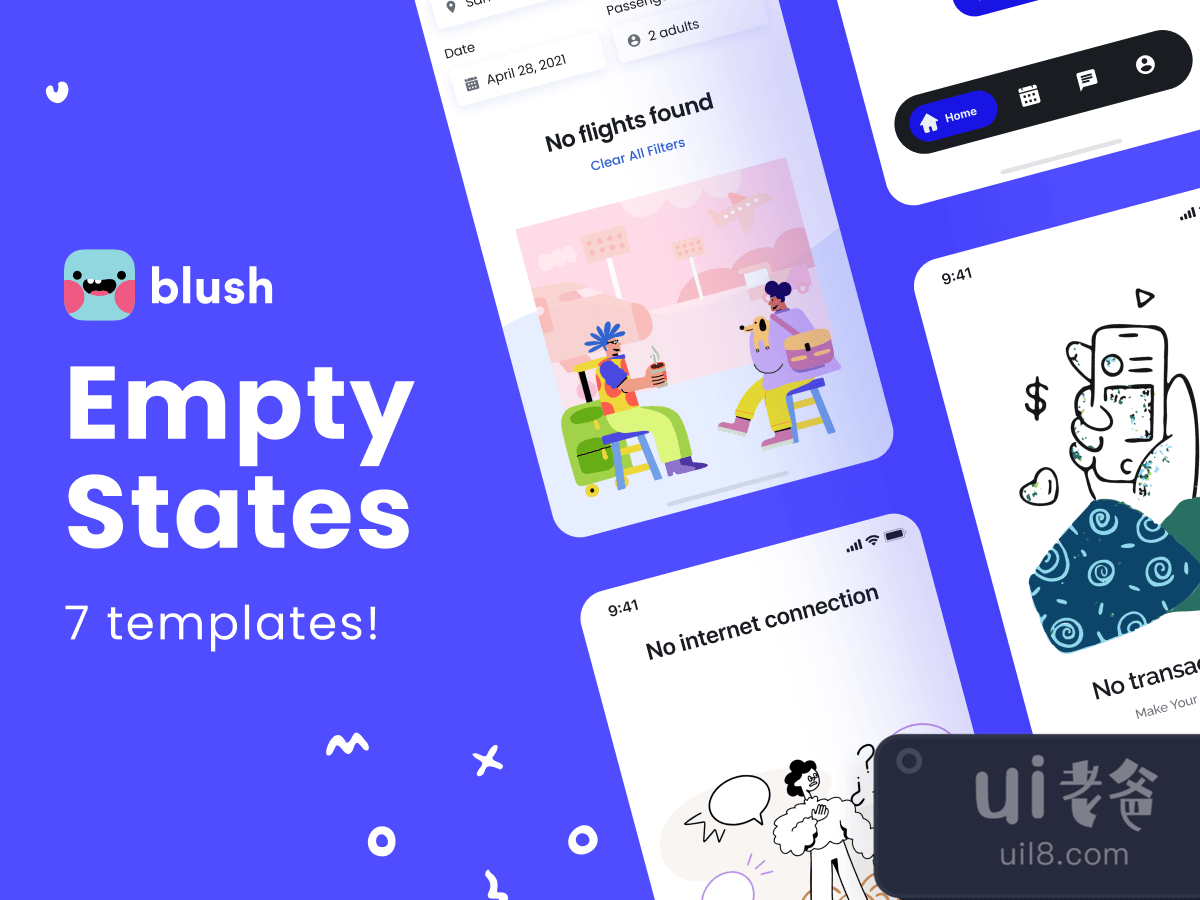 Empty States Kit for Figma and Adobe XD No 1
