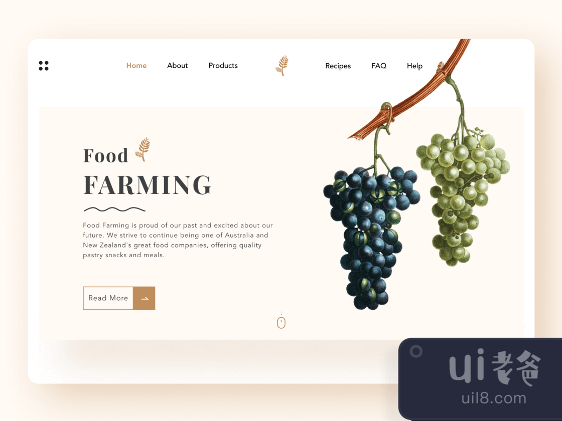 Food Farming for Figma and Adobe XD No 1