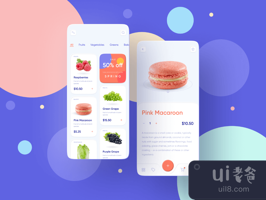 Foodstuffs Shopping App for Figma and Adobe XD No 1