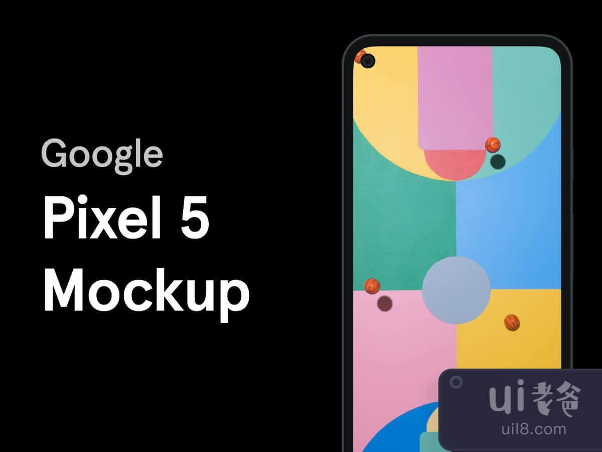 Google Pixel 5 Mockup for Figma and Adobe XD No 1