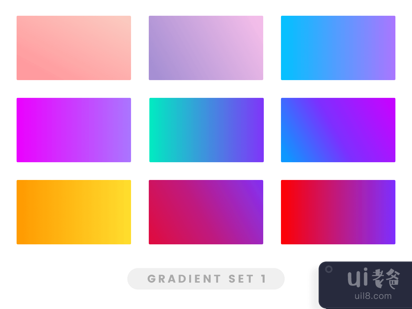 Gradient Set 1 for Figma and Adobe XD No 1
