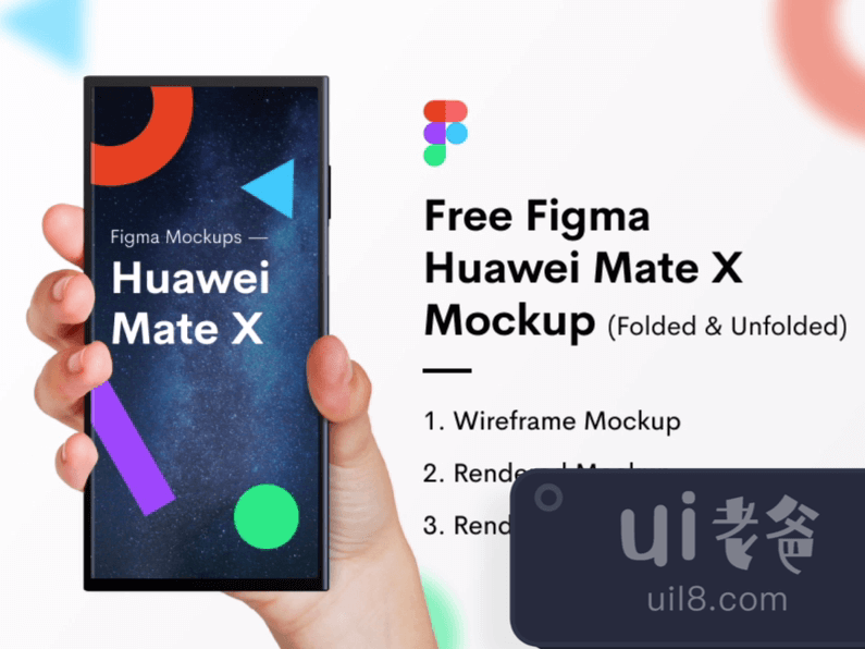 Huawei Mate X Mockup for Figma and Adobe XD No 1