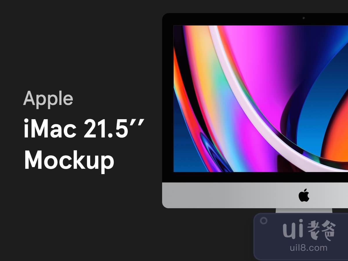 iMac 21.5 Mockup for Figma and Adobe XD No 1