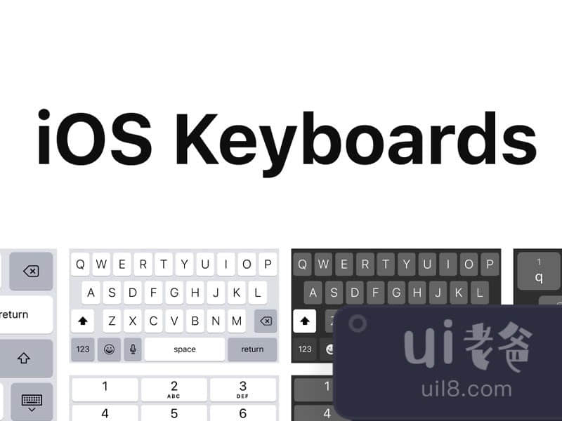 iOS Keyboards for Figma and Adobe XD No 1