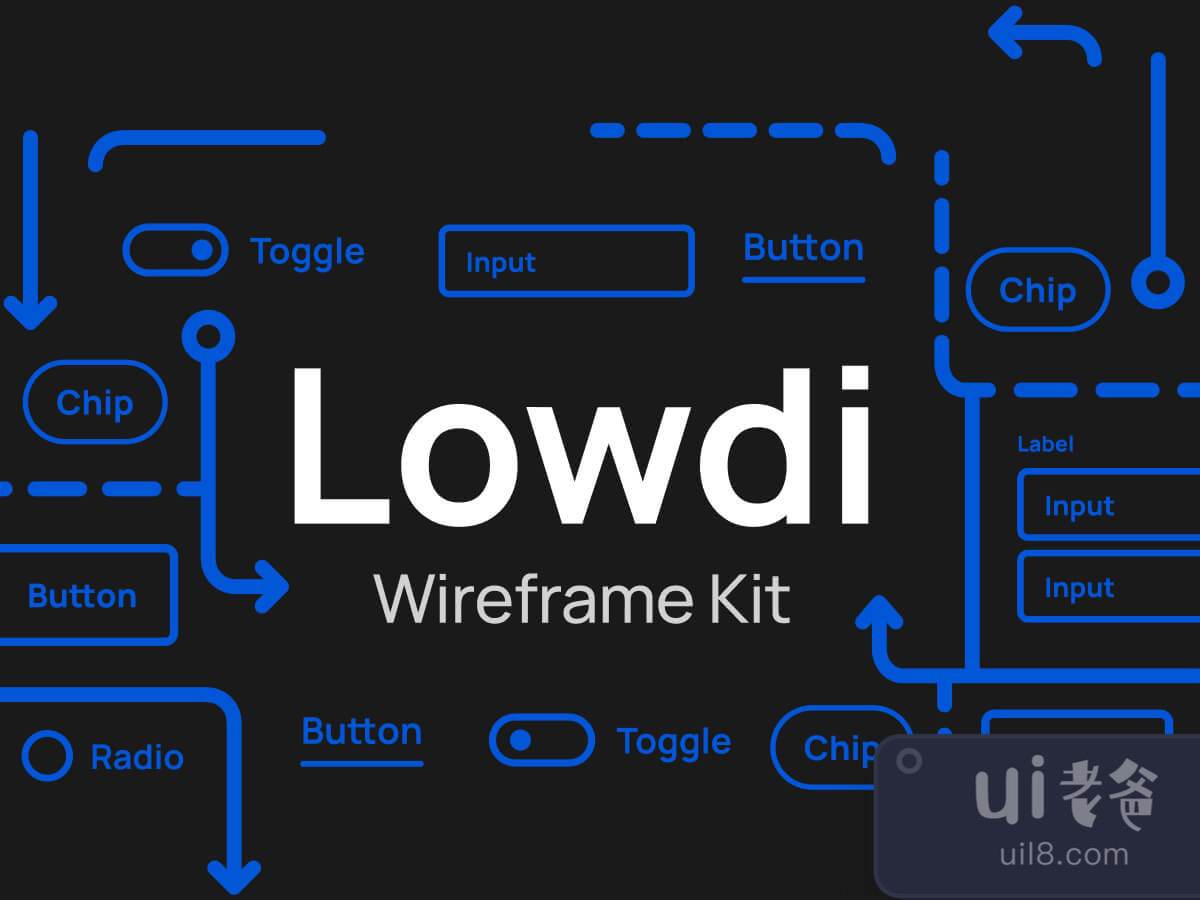 Lowdi  Wireframe Kit for Figma and Adobe XD No 1