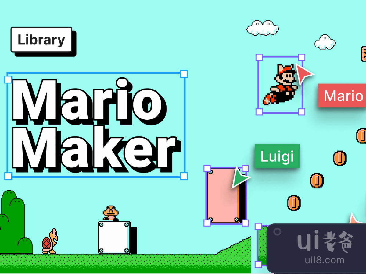 Mario World Maker for Figma and Adobe XD No 1