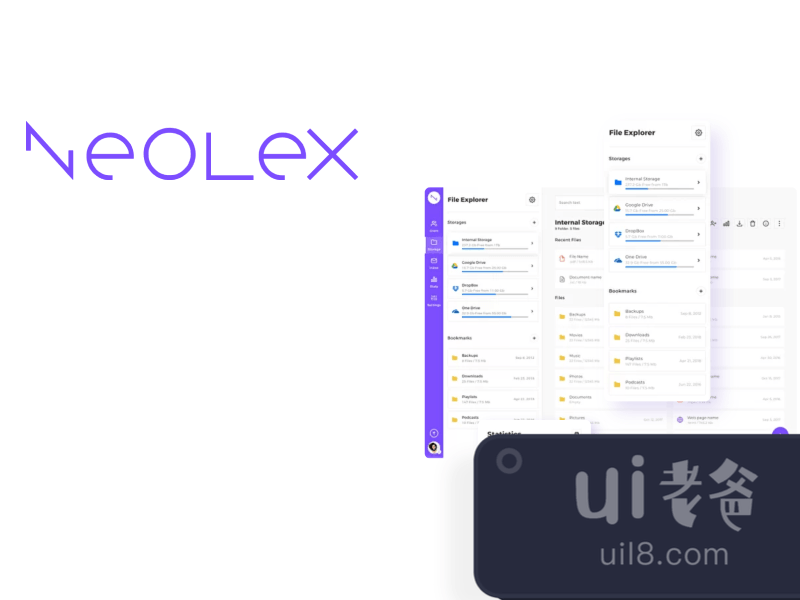 Neolex Dashboard UI Kit for Figma and Adobe XD No 1