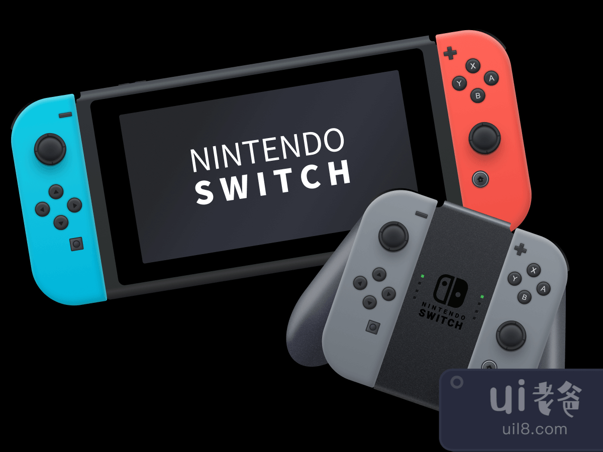 Nintendo Switch Vector for Figma and Adobe XD No 1