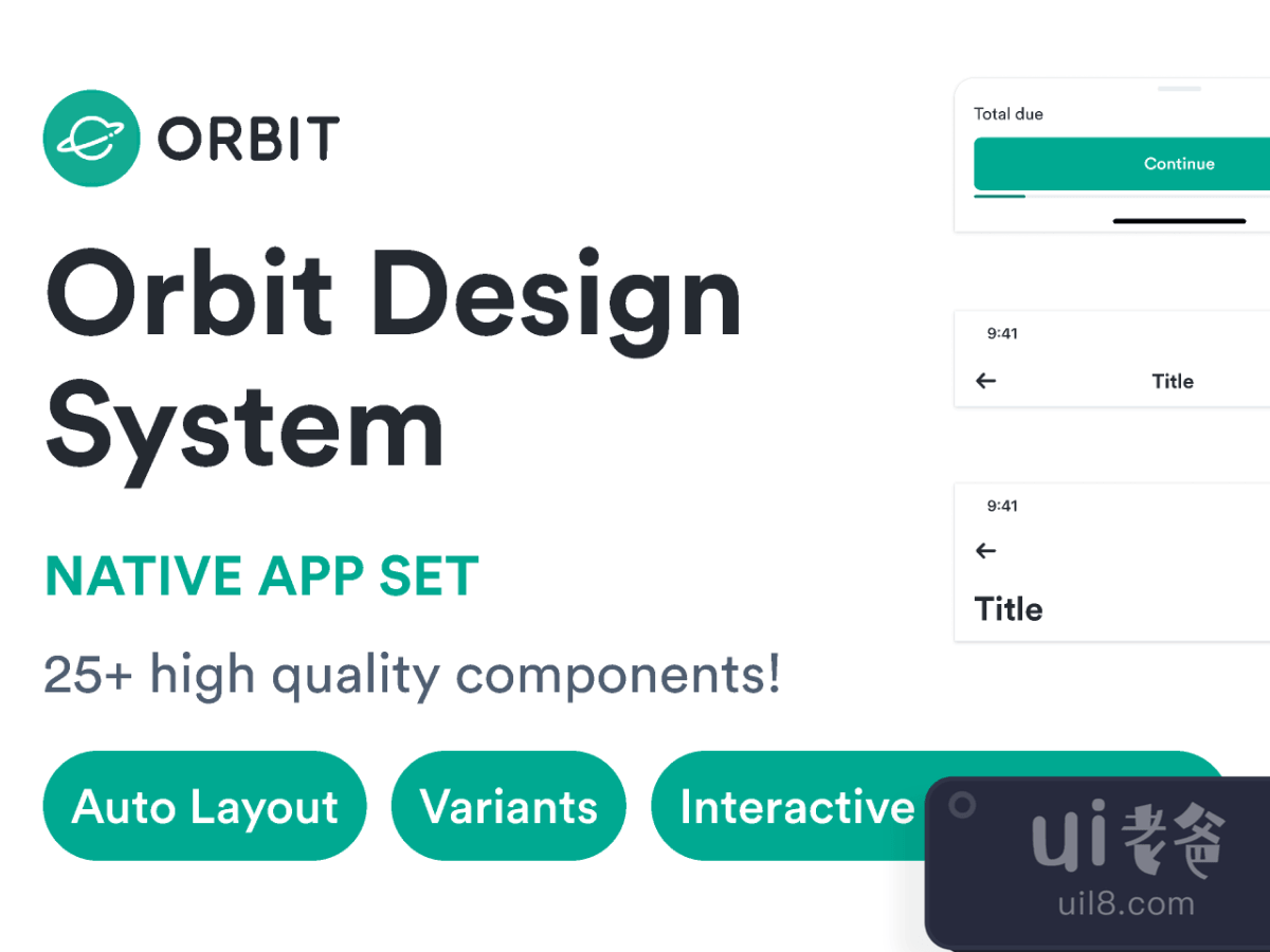 Orbit  Responsive Web Components for Figma and Adobe XD No 1