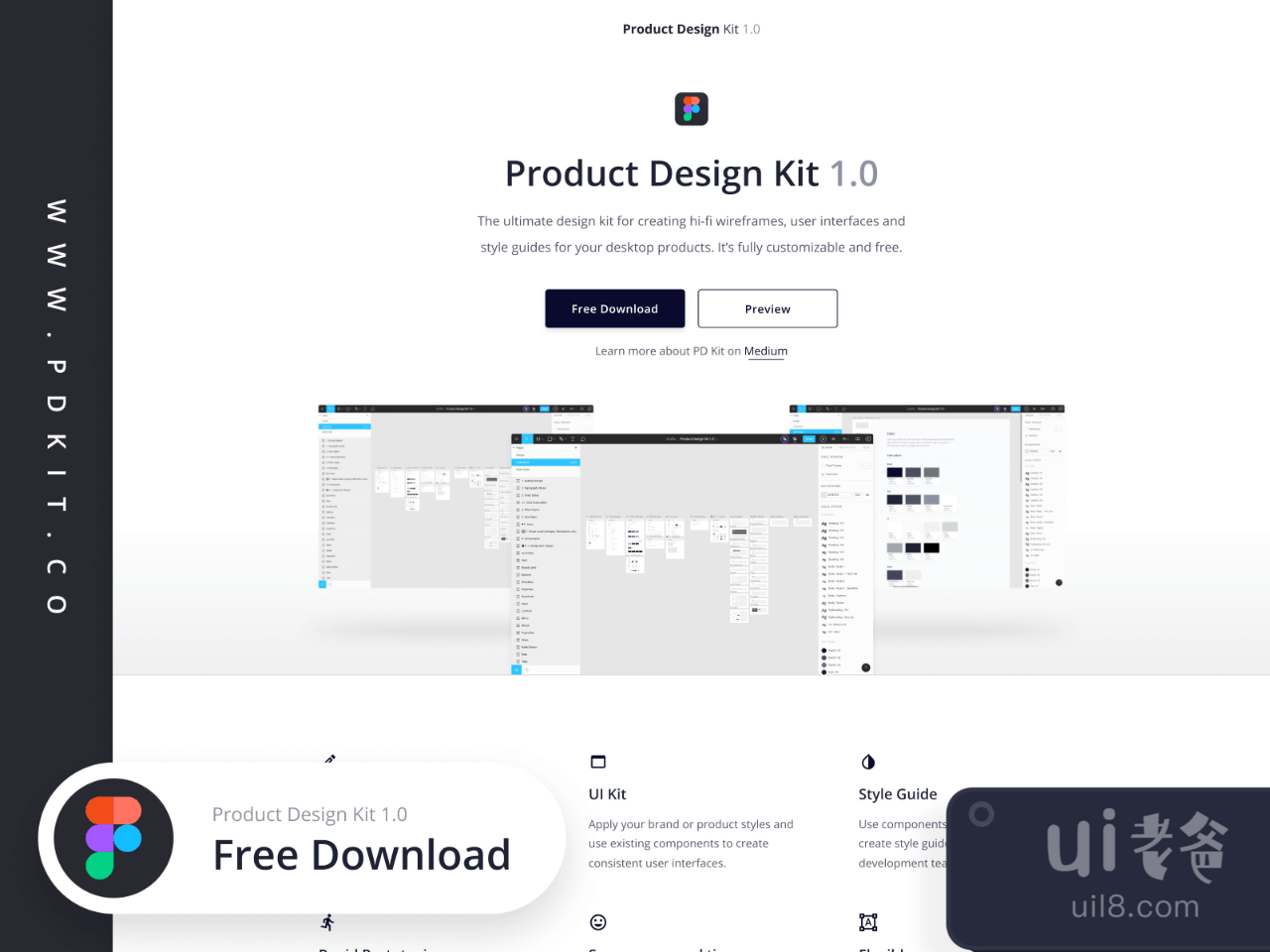 Product Design Kit for Figma and Adobe XD No 1