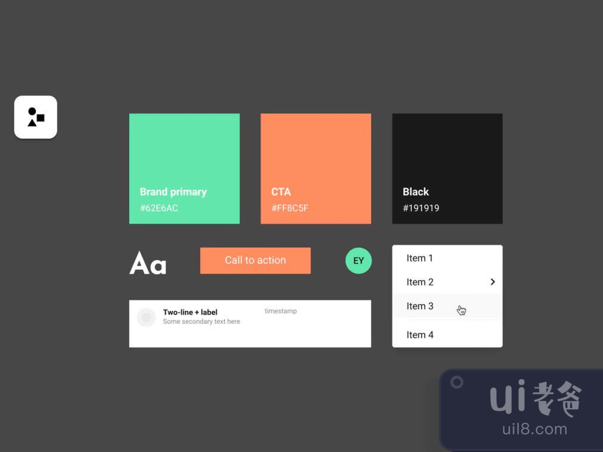 Pulse Heartbeat Atomic Components for Figma and Adobe XD No 1
