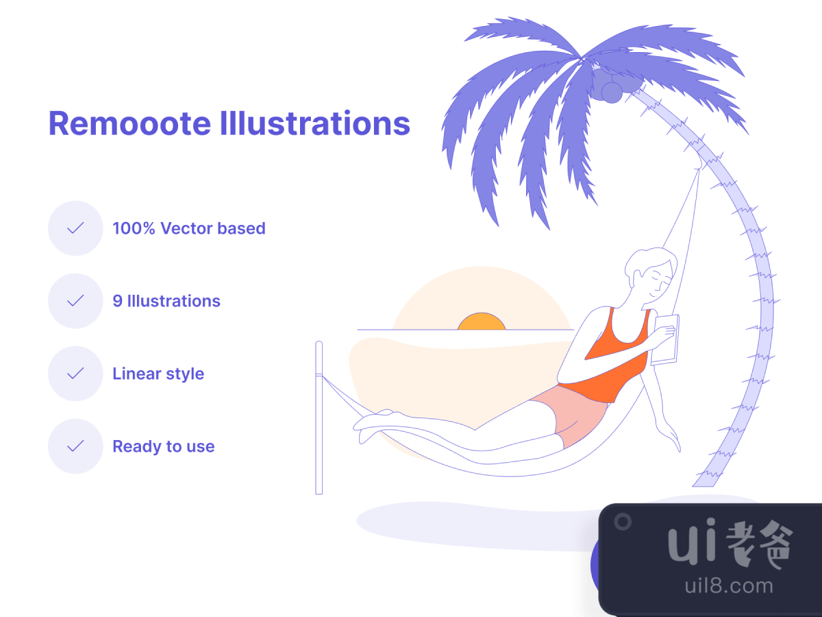 Remooote Illustrations for Figma and Adobe XD No 1