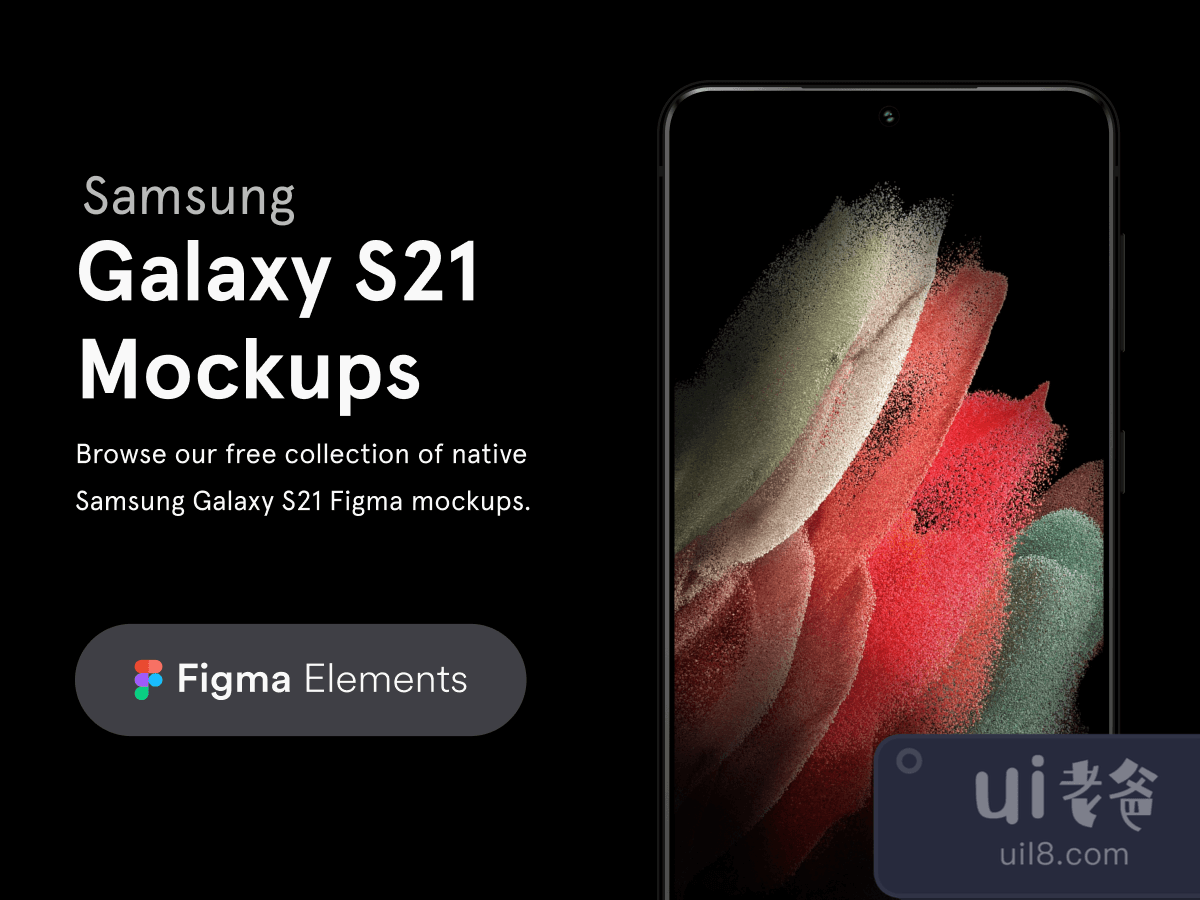 Samsung Galaxy S21 Mockups for Figma and Adobe XD No 1