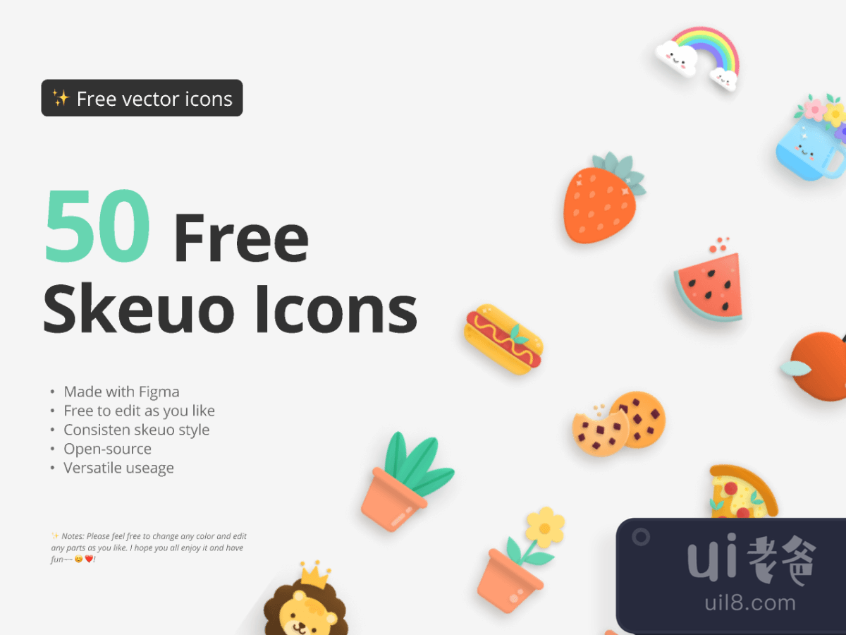 Skeuo Illustrated Icons for Figma and Adobe XD No 1