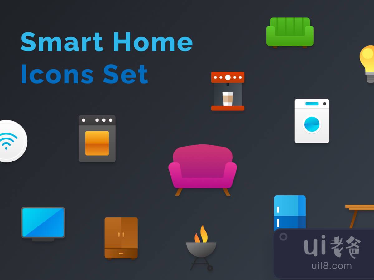Smart Home Icons for Figma and Adobe XD No 1