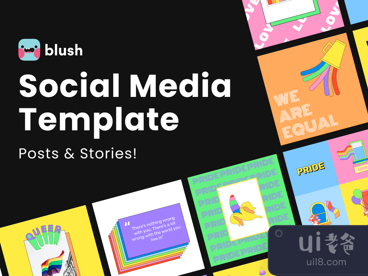Social Media Templates for Figma and Adobe XD No 1