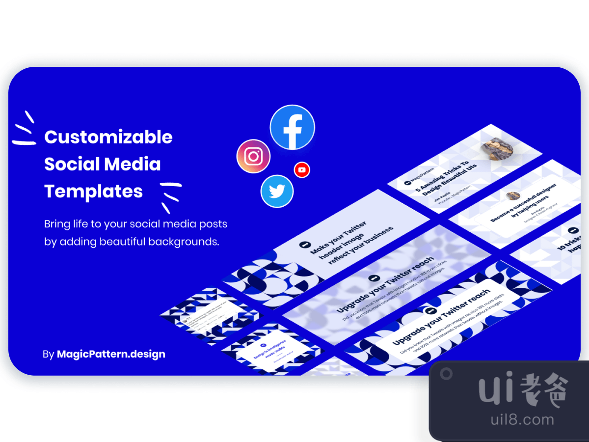 Social Media Templates for Figma and Adobe XD No 1