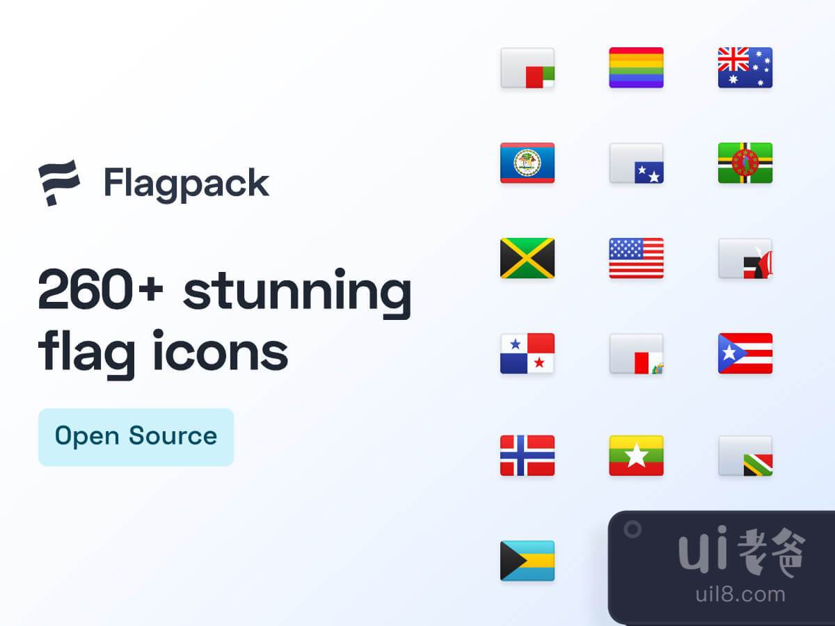 Stunning Flag Icons for Figma and Adobe XD No 1