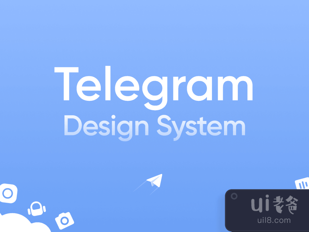 Telegram Design System for Figma and Adobe XD No 1