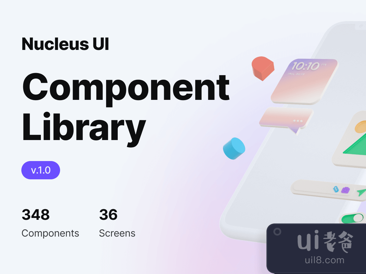 UI Component Library for Figma and Adobe XD No 1