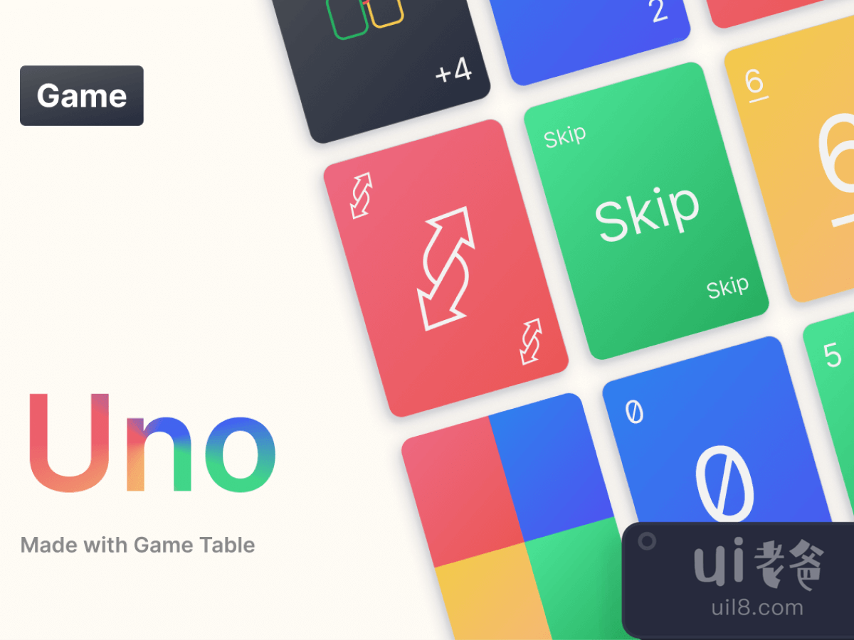 Uno Card Game for Figma and Adobe XD No 1