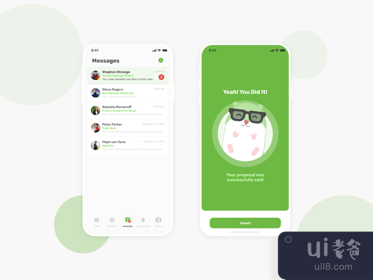 Upwork Redesign for Figma and Adobe XD No 1