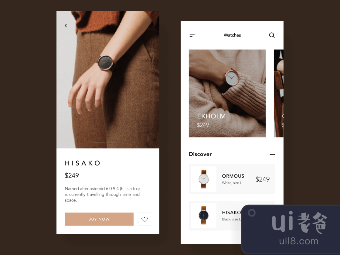 Watch Ecommerce App for Figma and Adobe XD No 1