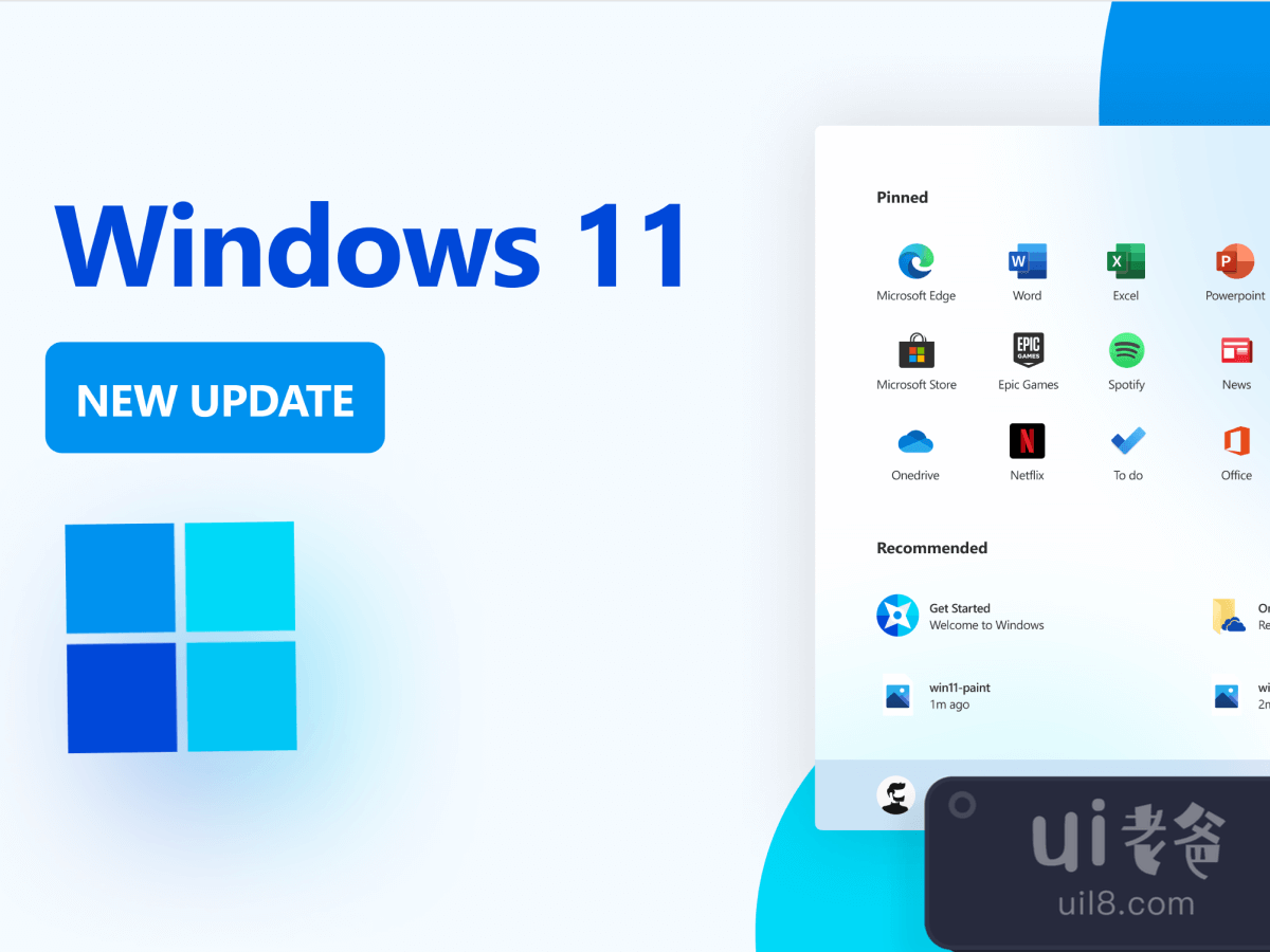 Windows 11 UI Kit for Figma and Adobe XD No 1