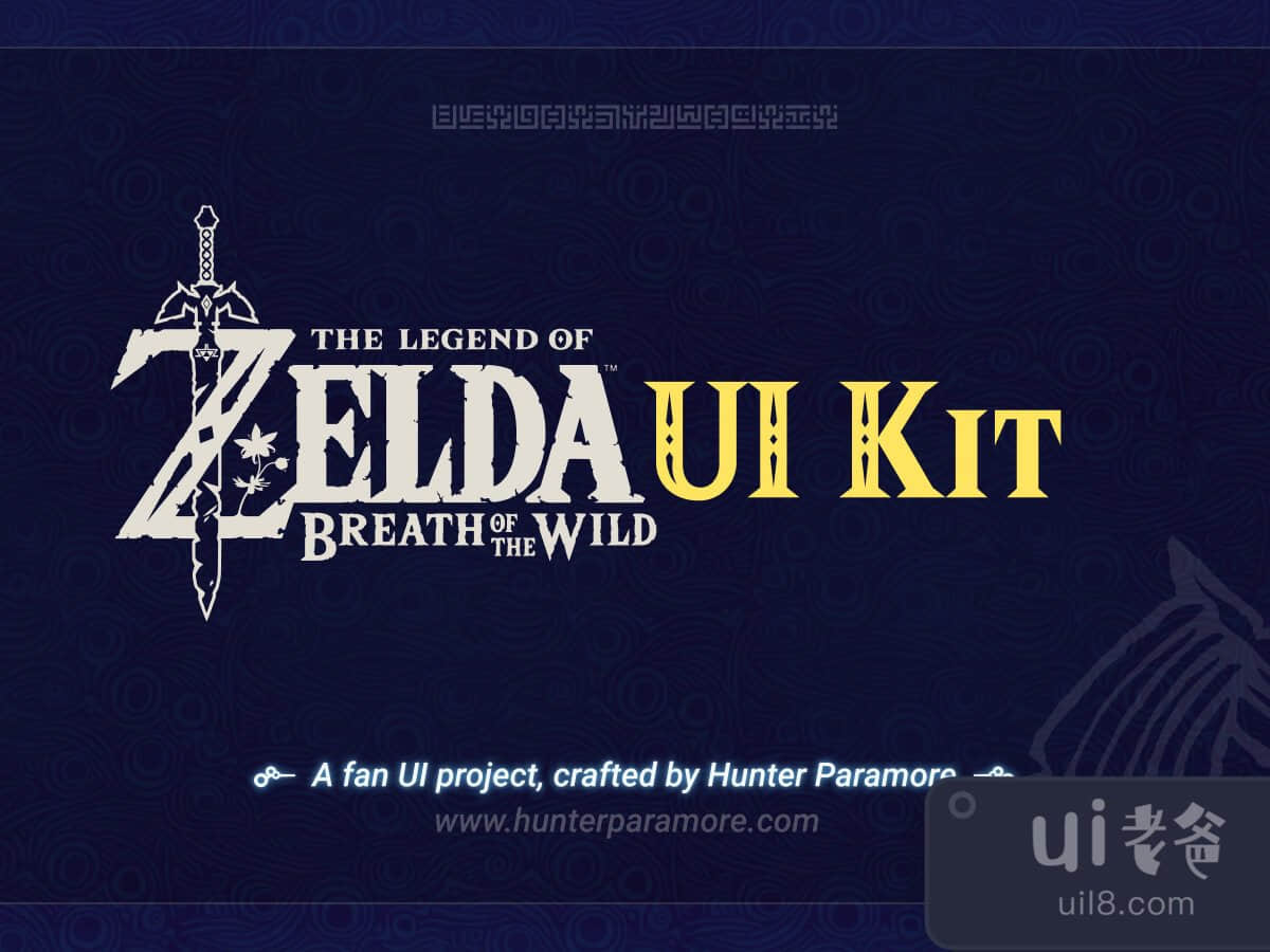Zelda BOTW UI Kit for Figma and Adobe XD No 1