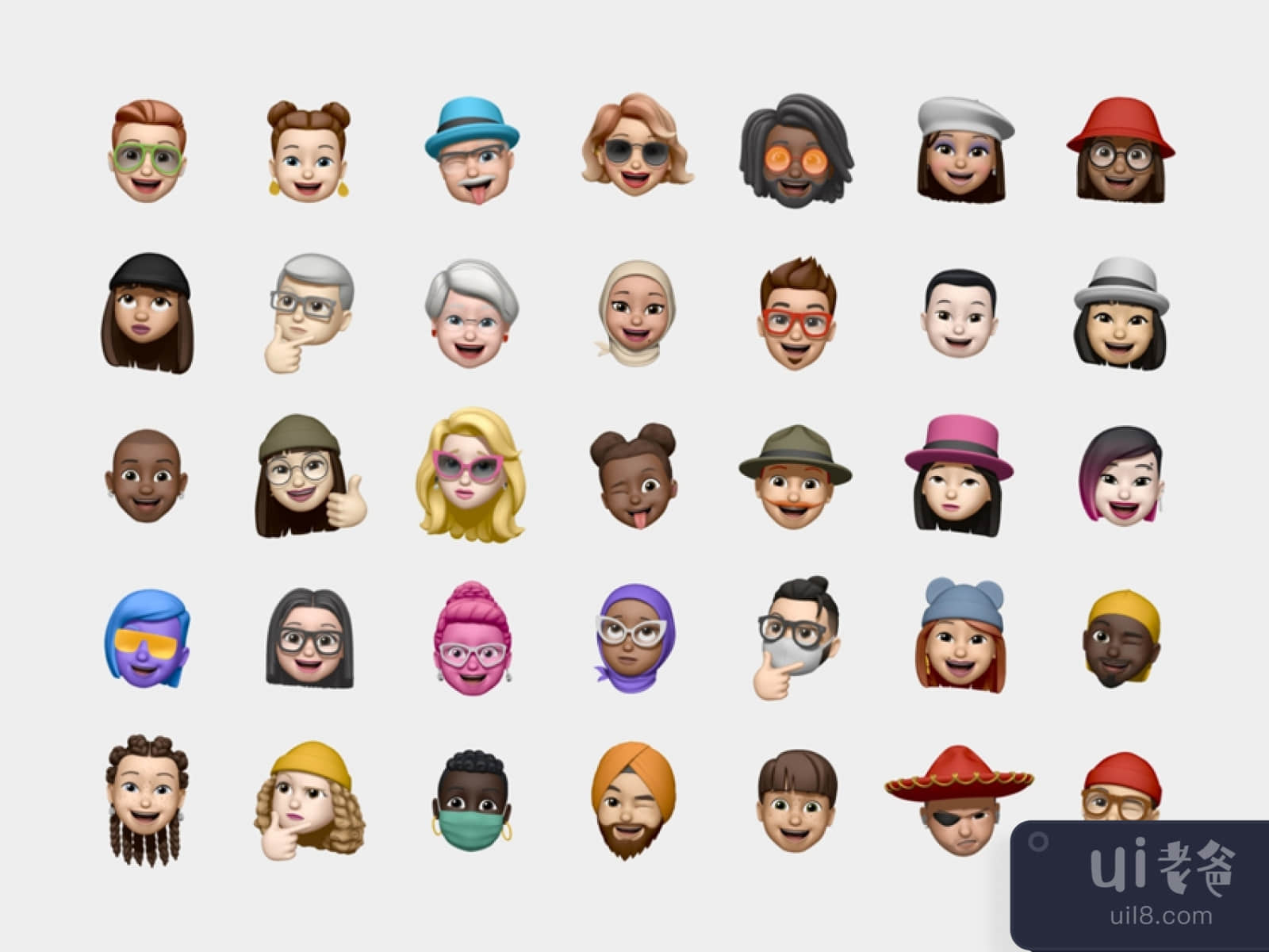 Free Memoji Avatars for Figma and Adobe XD No 1