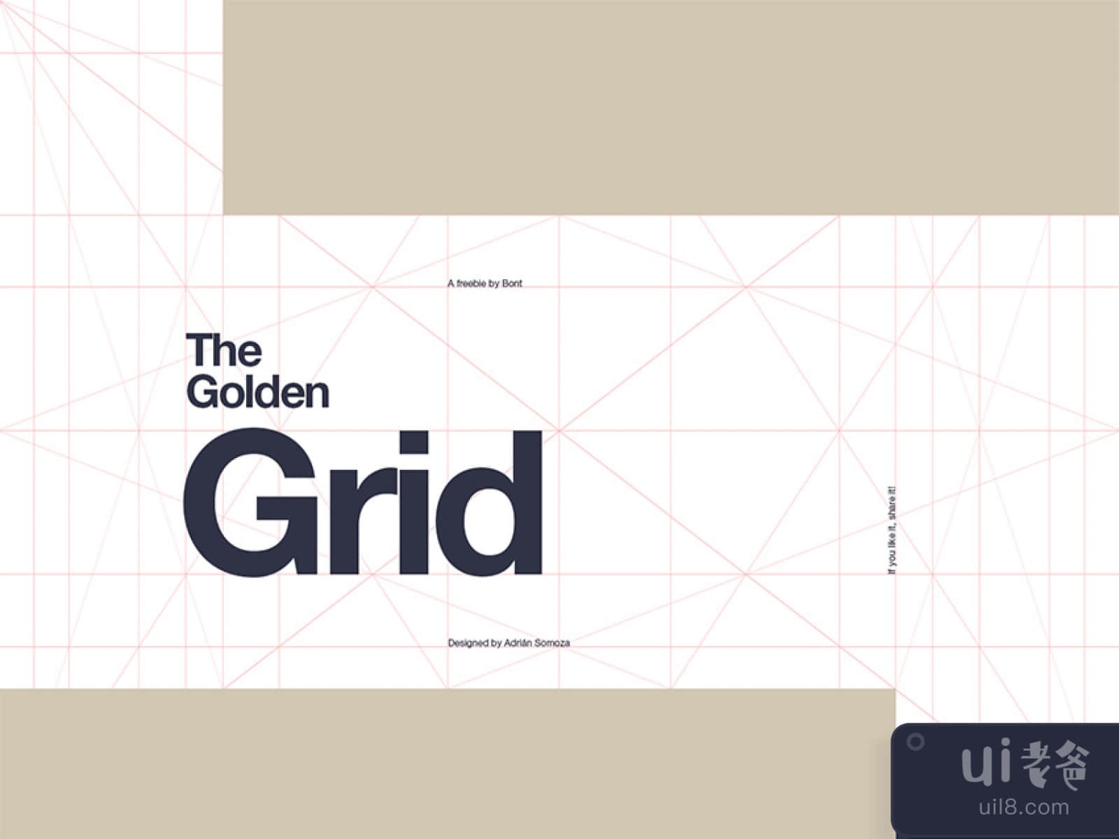 Golden Ratio Grid Freebie for Figma and Adobe XD No 1