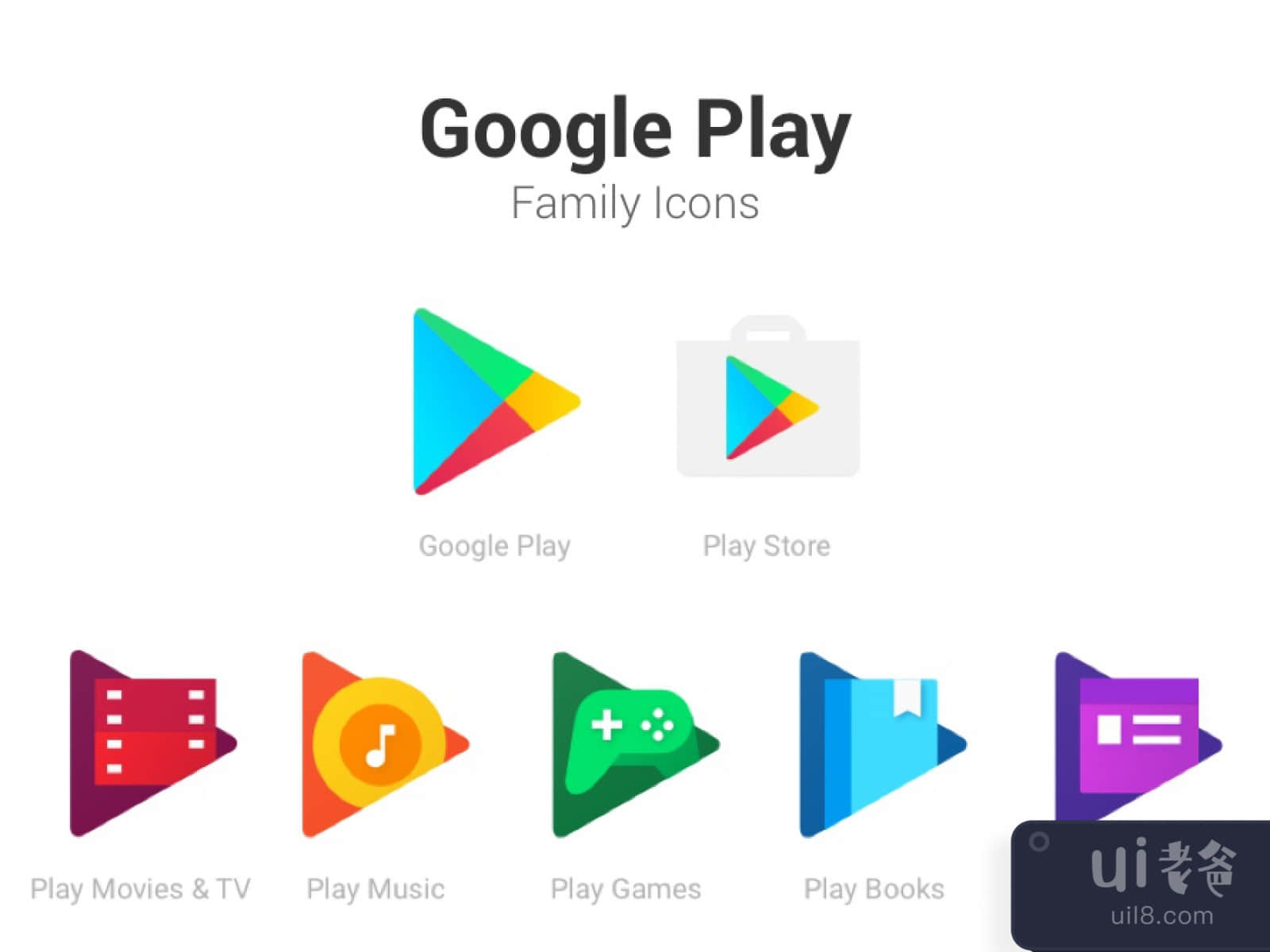 Google Play Family Icons for Figma and Adobe XD No 1