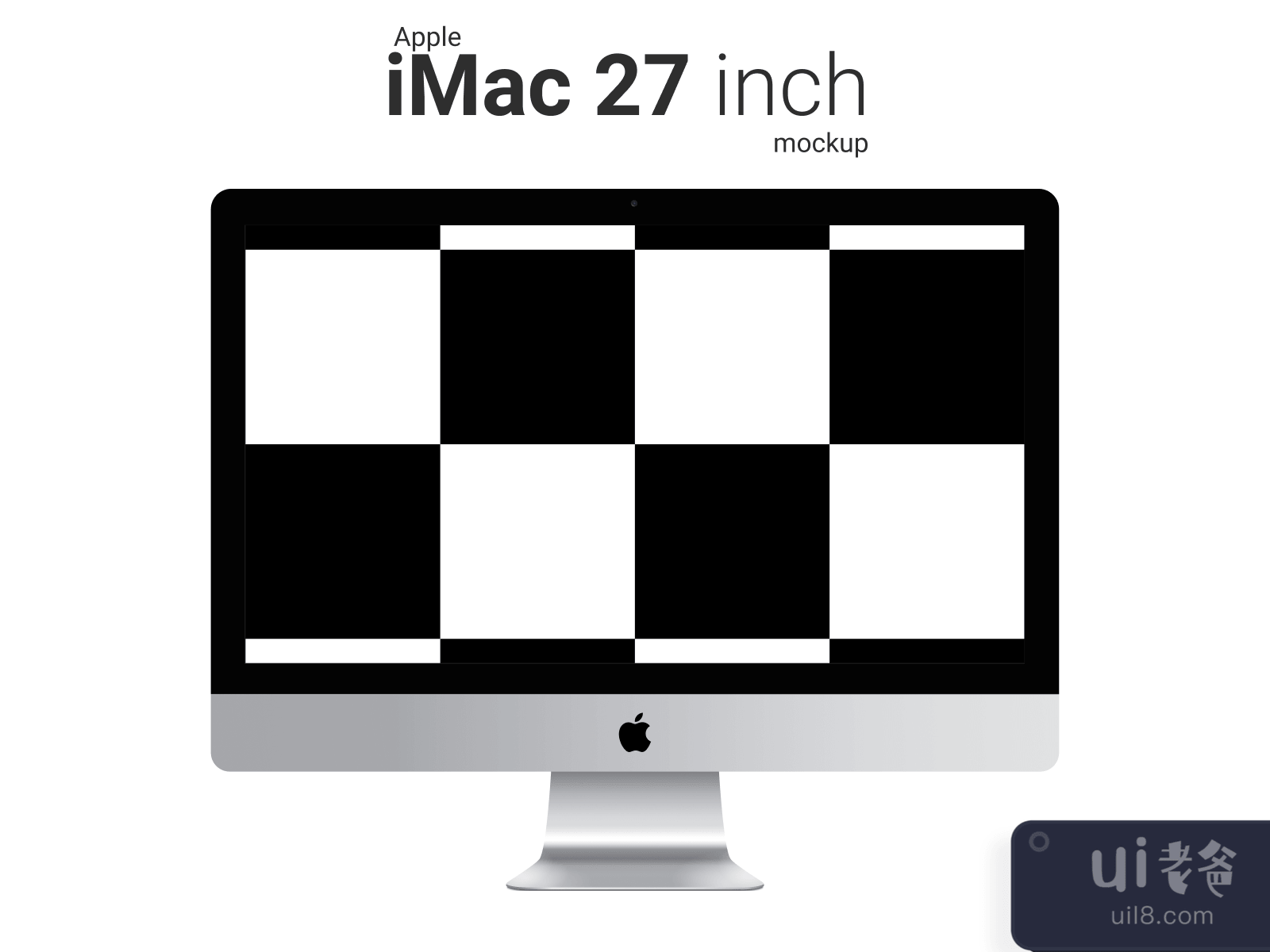 iMac 27 Mockup for Figma and Adobe XD No 3