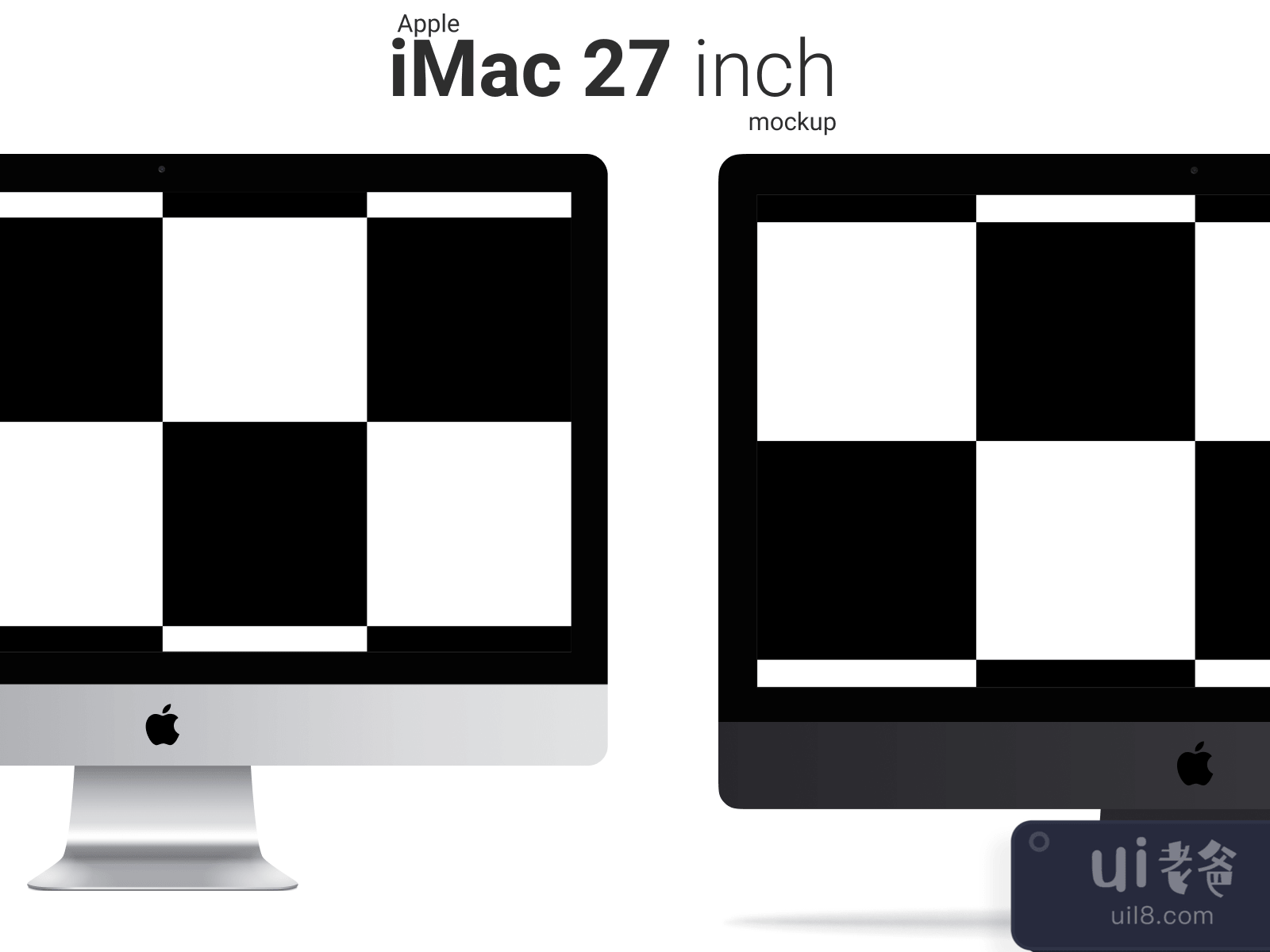 iMac 27 Mockup for Figma and Adobe XD No 4