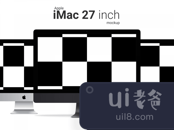 iMac 27 Mockup for Figma and Adobe XD No 1