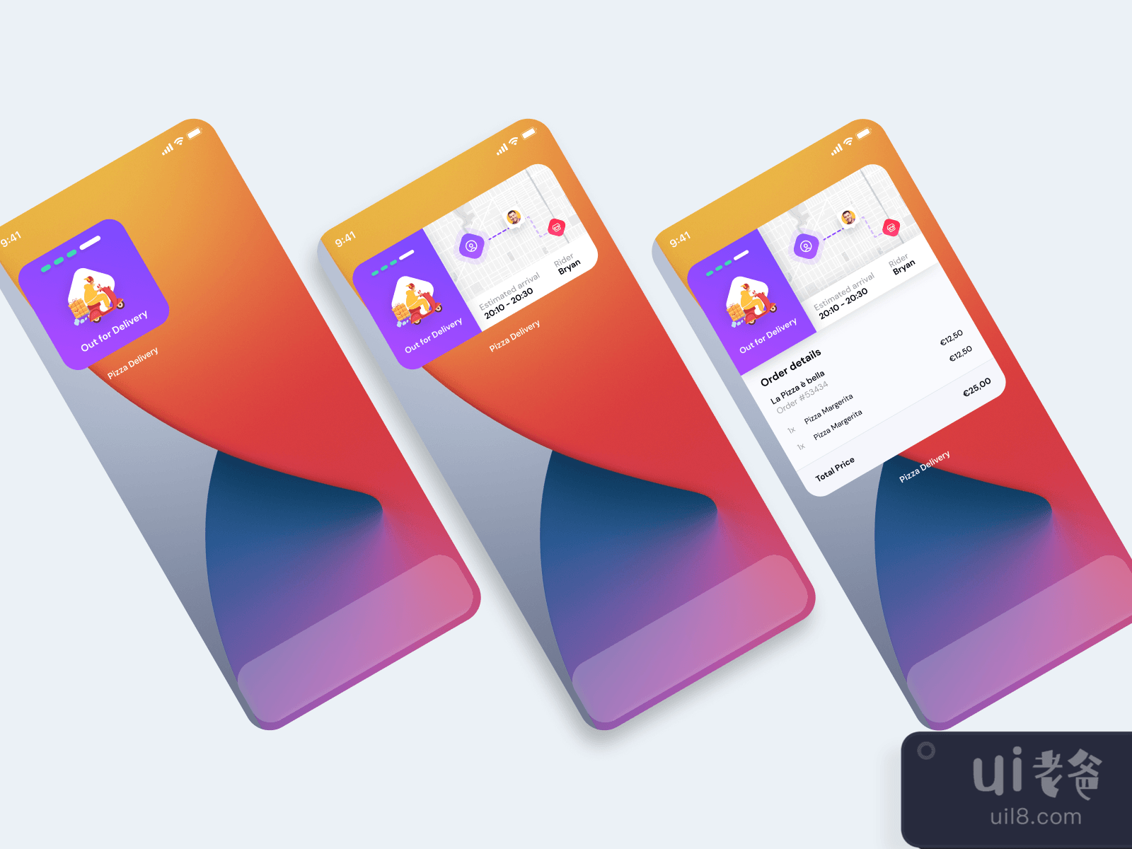 iOS 14 Widget  Delivery App UI Kit for Figma and Adobe XD No 2