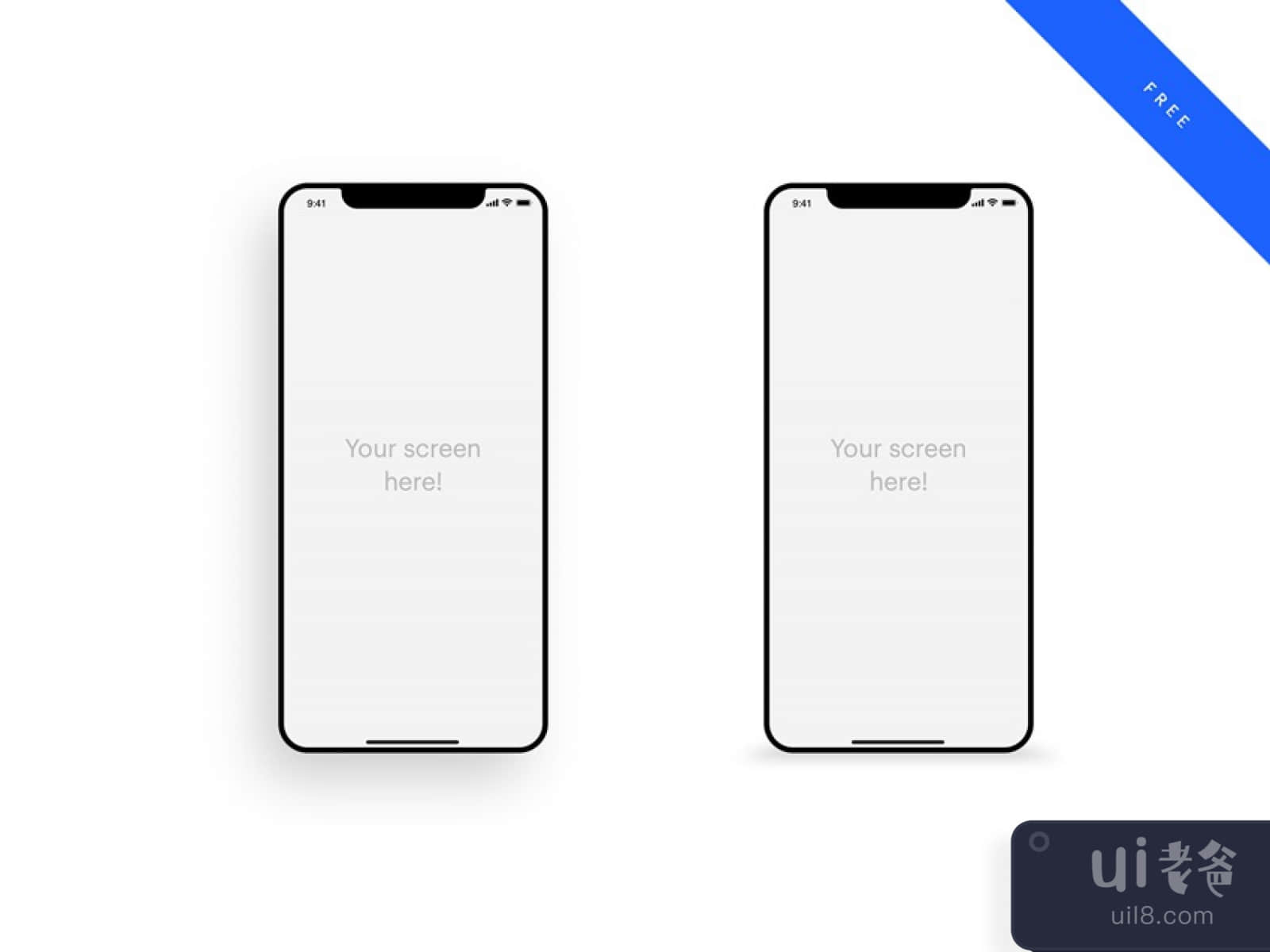 iPhone 10 Mockup for Figma and Adobe XD No 1