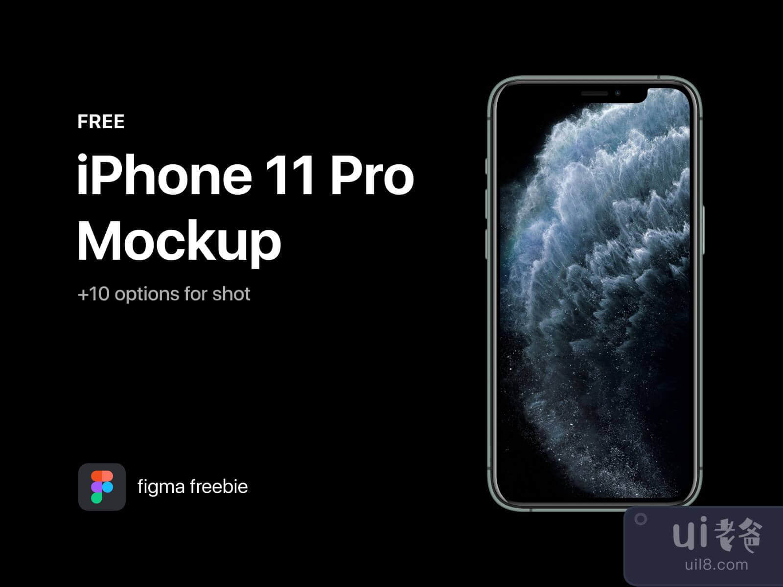 iPhone 11 Pro Realistic Mockup for Figma and Adobe XD No 1