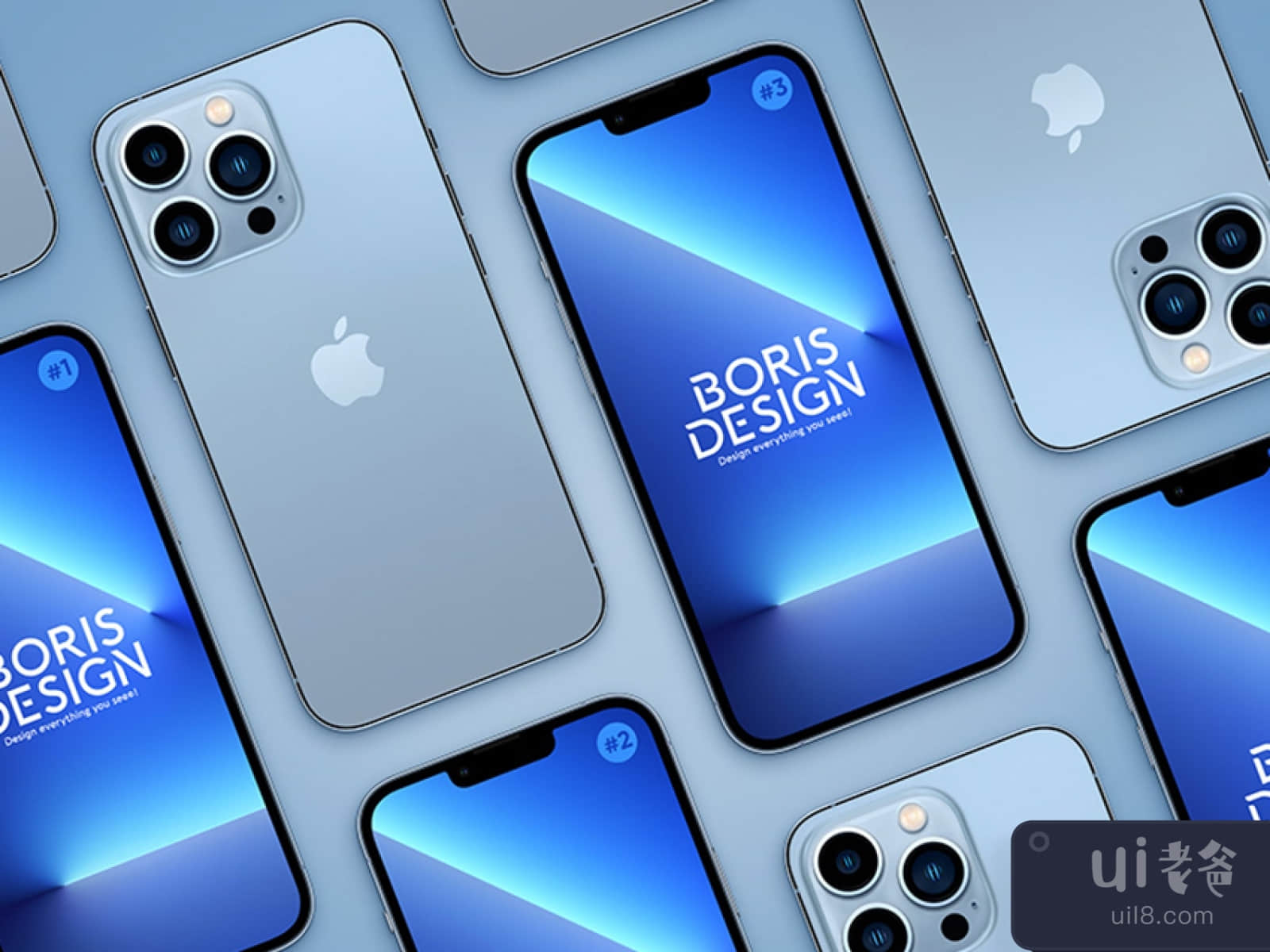 iPhone 13 Pro Max Mockup for Figma and Adobe XD No 1