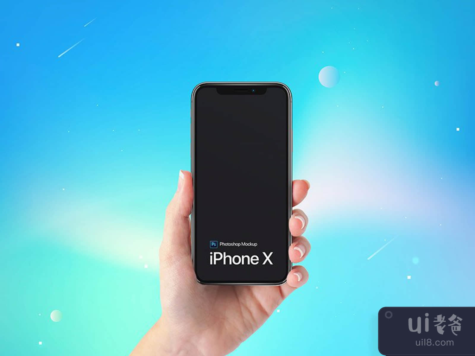 iPhone X Free Hand Mockup for Figma and Adobe XD No 1