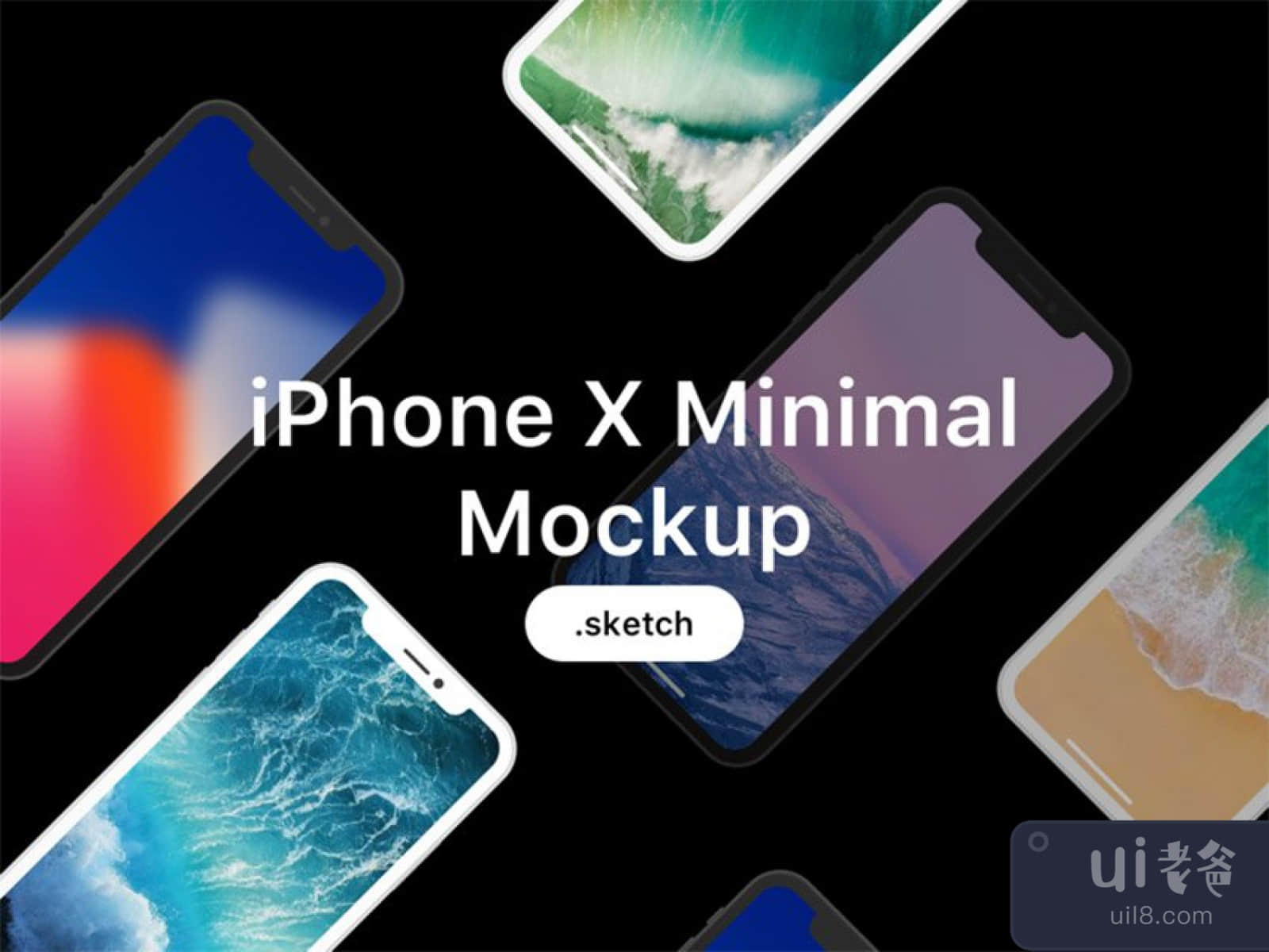 iPhone X Minimal Mockup for Figma and Adobe XD No 1