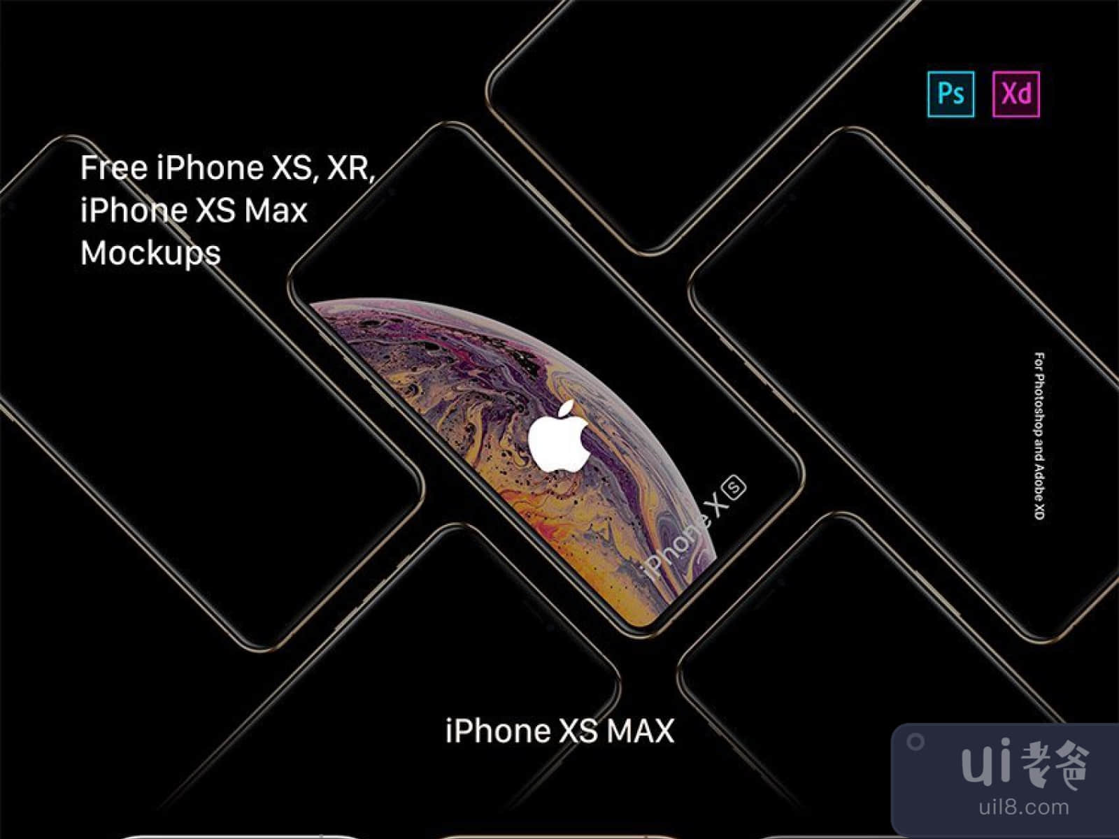 iPhone XR Free Mockup for Figma and Adobe XD No 1