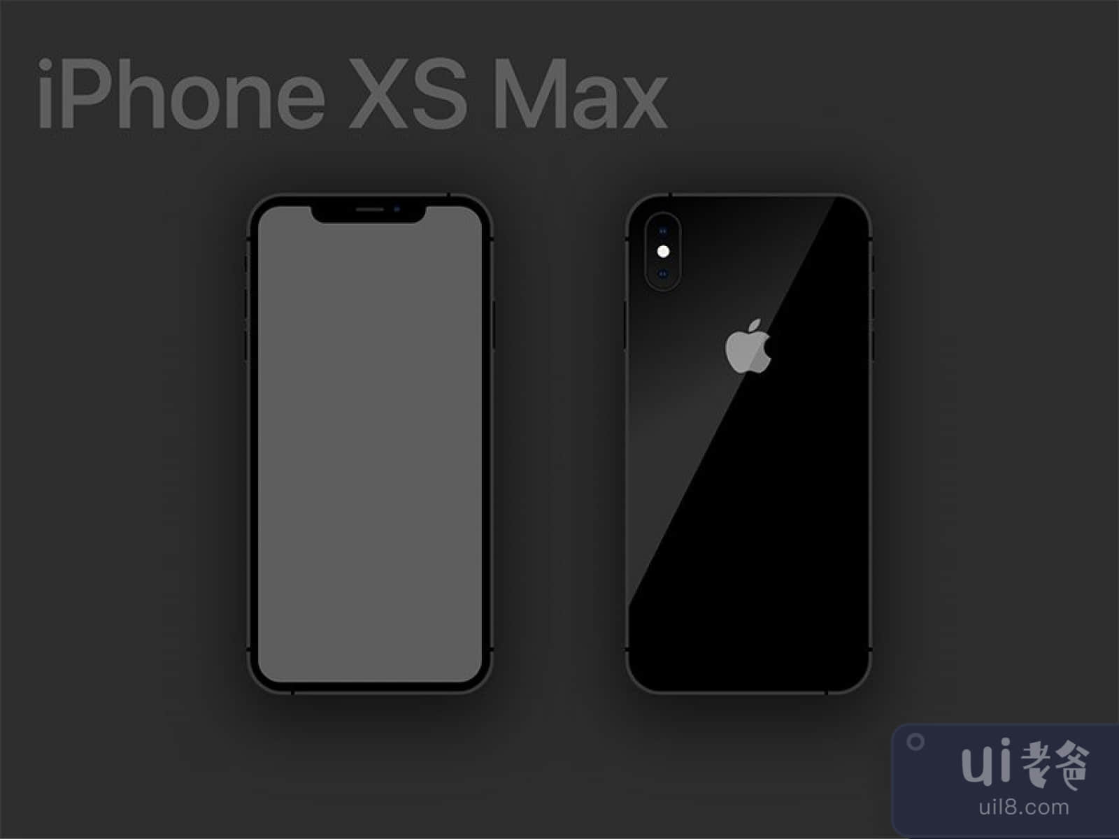 iPhone XR, XS Max Mockups for Figma and Adobe XD No 1