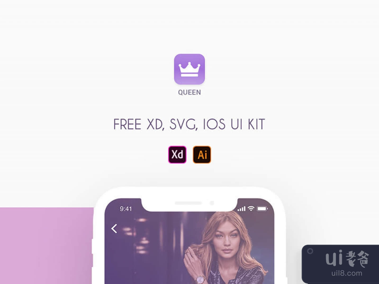 Queen Social Media UI Kit for Figma and Adobe XD No 1