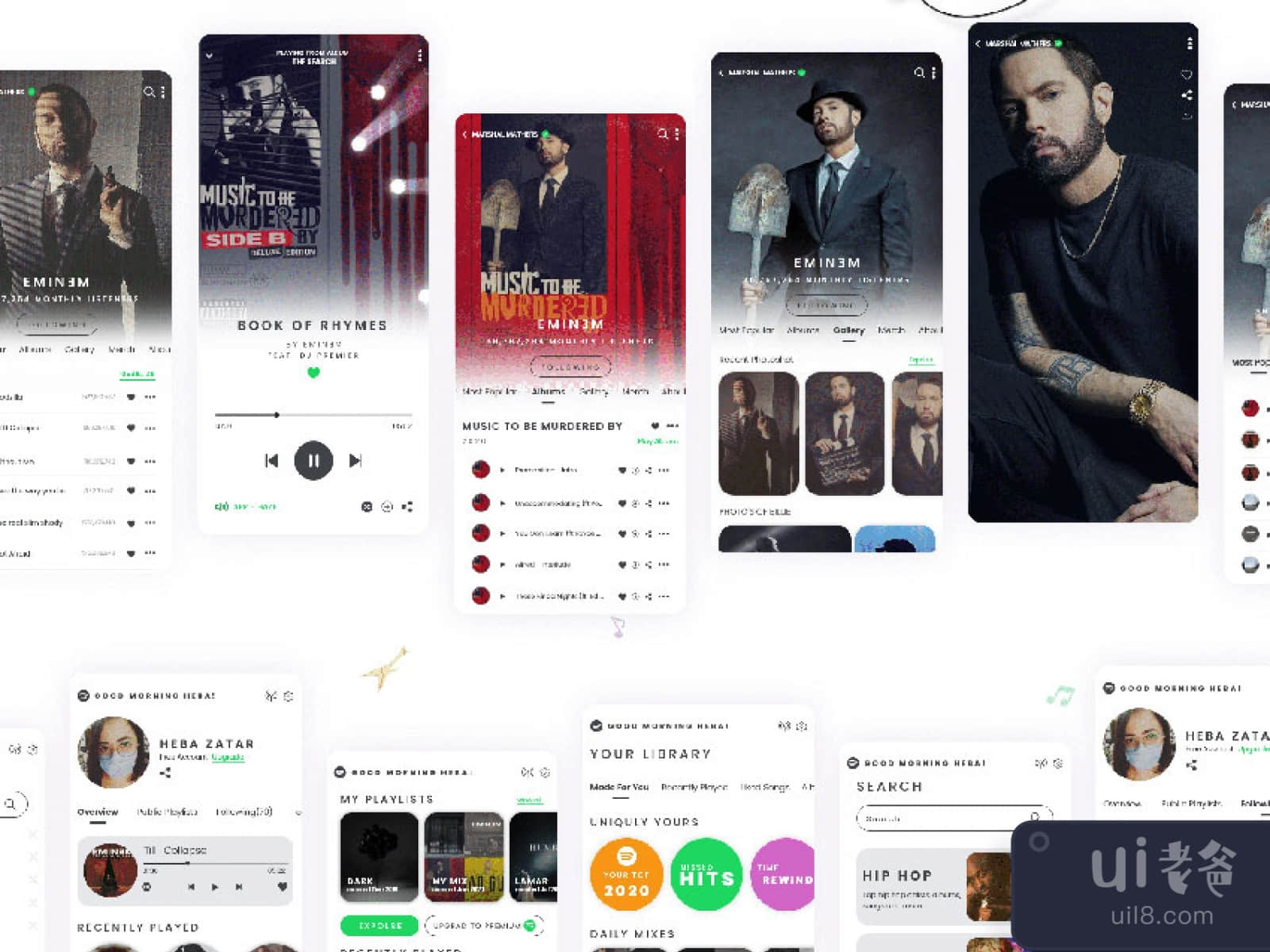 Spotify App Redesign for Figma and Adobe XD No 1