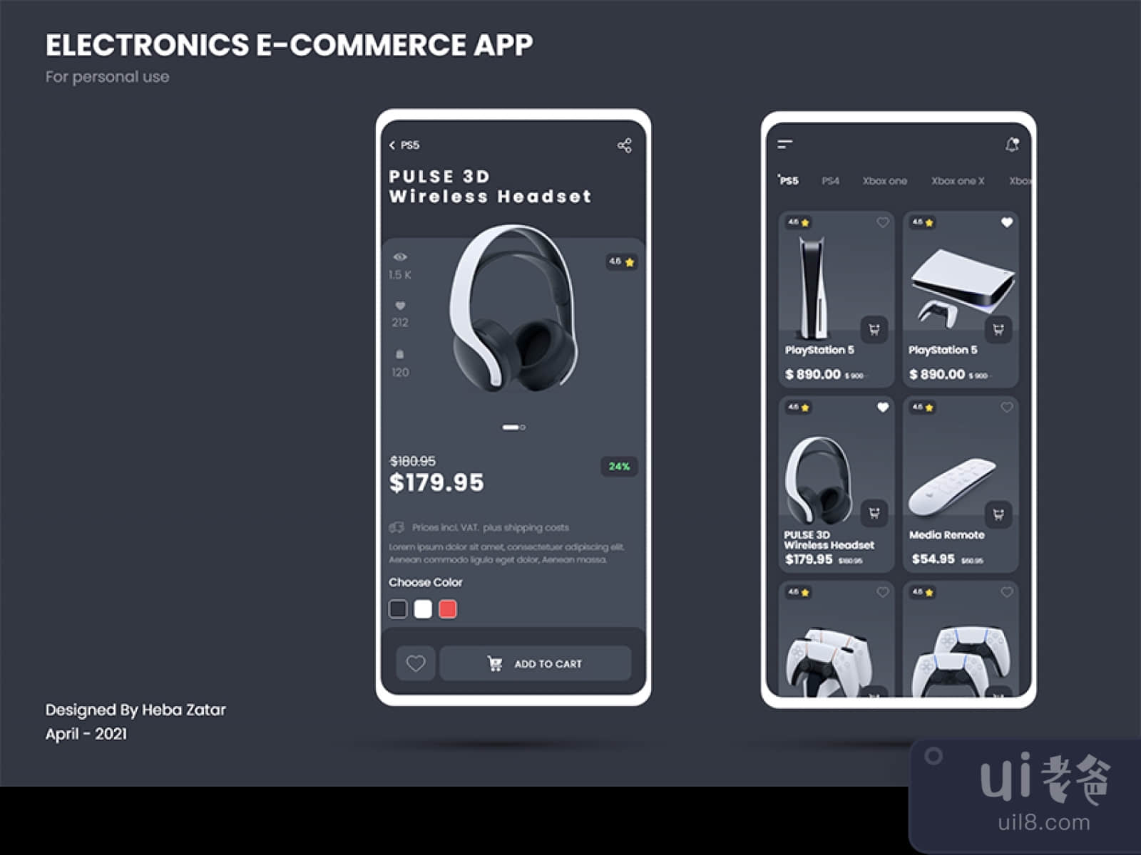 Tech E-commerce App for Figma and Adobe XD No 1
